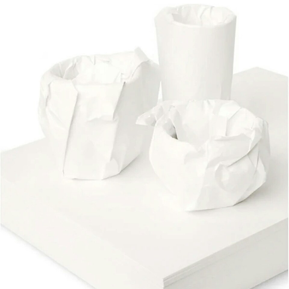 image 1 of 1000 Sheets of White Acid Free 18 x 28" Arts & Kraft Wrapping Packing Tissue Paper White