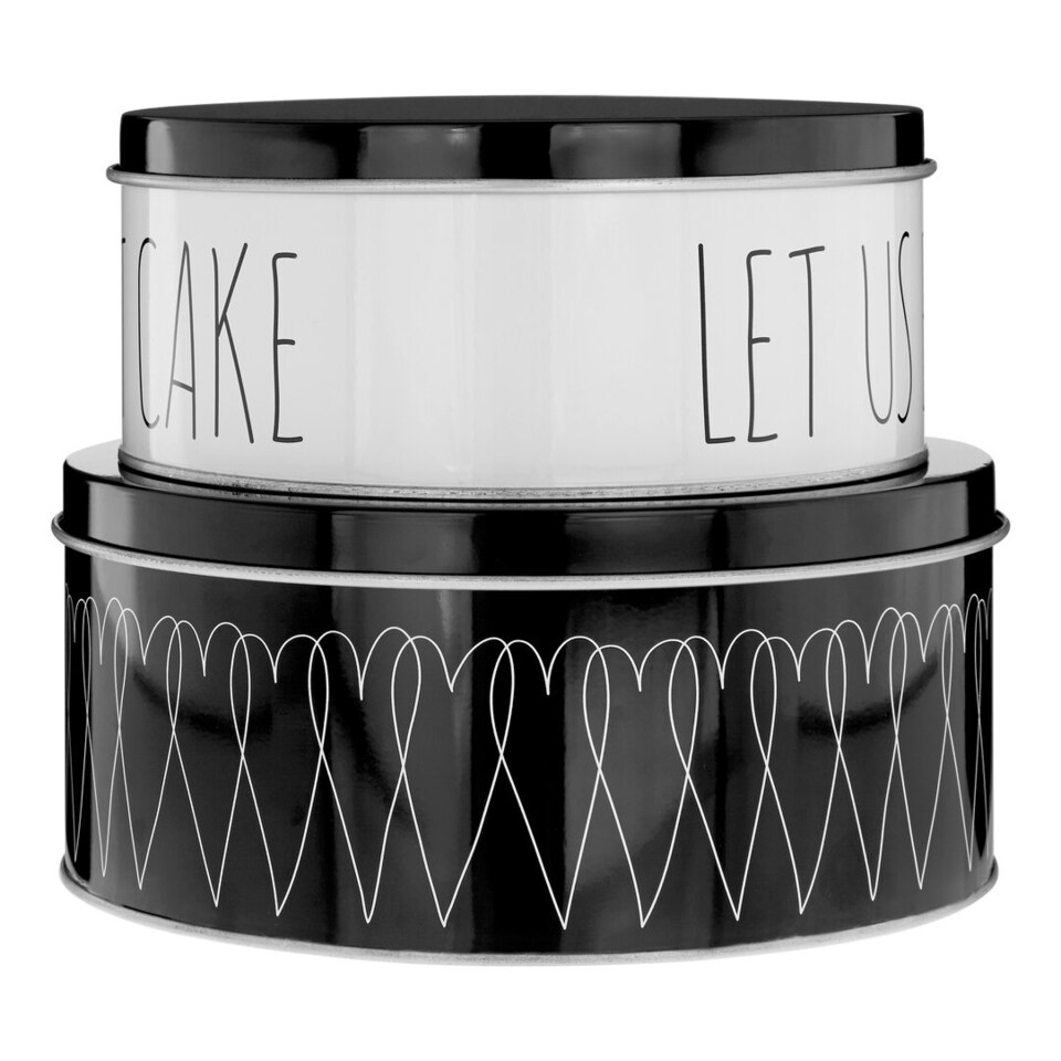 image 1 of Paice Heartlines Cake Storage Tins Set of 2