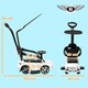 image 7 of AIYAPLAY Bentley Bentayga Licensed Baby Push Car w/ Under Seat Storage - White