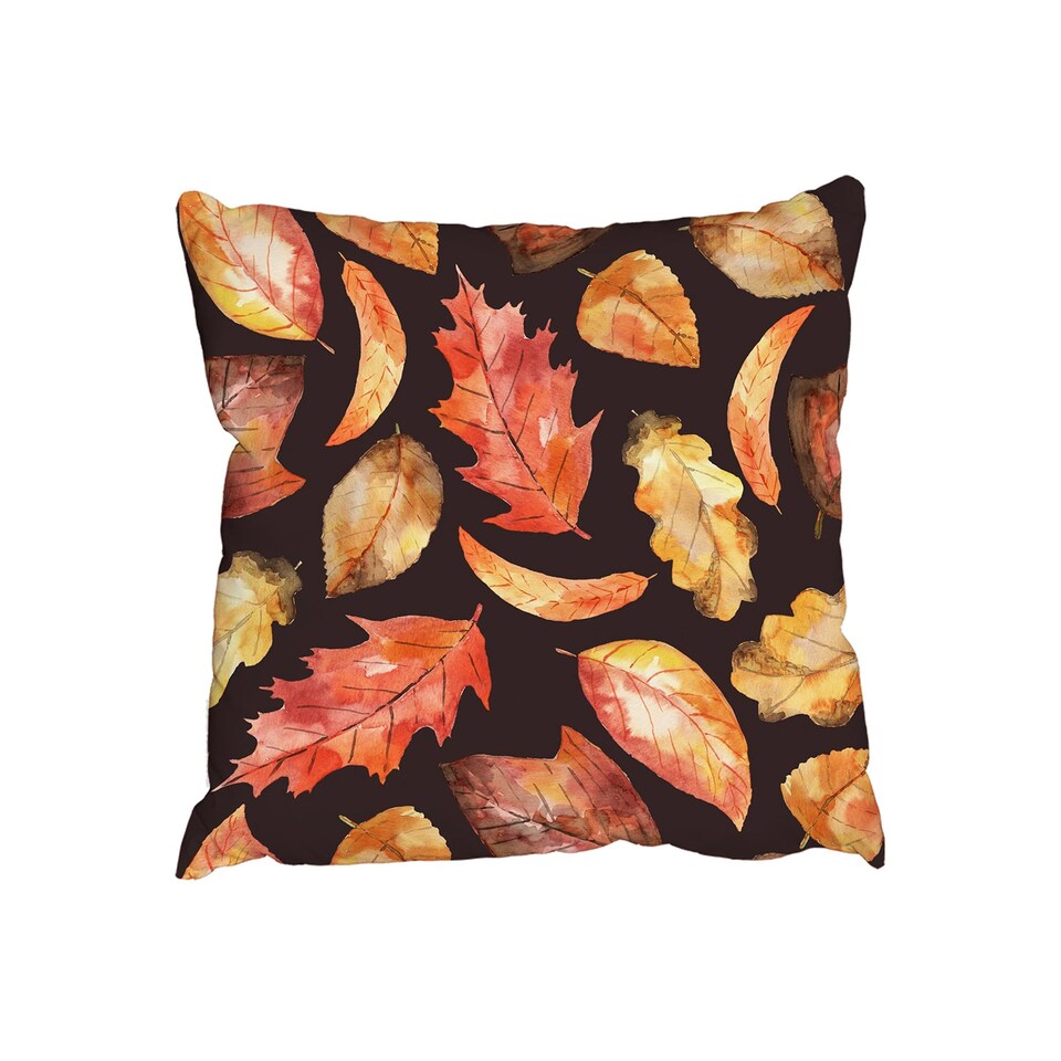 Cushions - Bright Watercoloured autumnal leaves (Cushion)