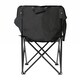 image 6 of Harbour Housewares Premium Folding Camping Chair with Pockets & Carry Bag - Black | Black | Black