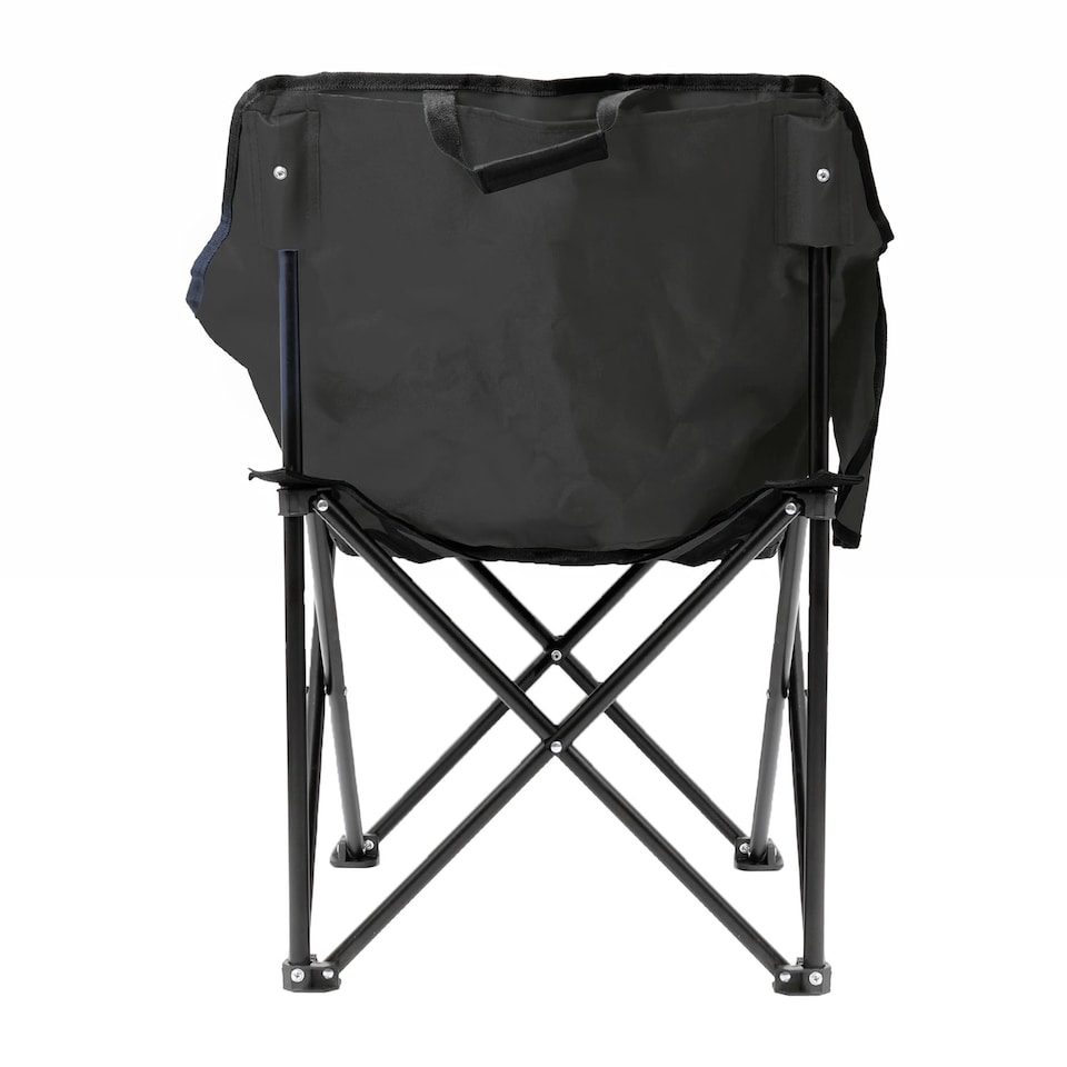 image 1 of Harbour Housewares Premium Folding Camping Chair with Pockets & Carry Bag - Black | Black | Black