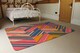 image 3 of Striped Bright Geometric Pattern Rug | Multi