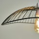 image 1 of ValueLights Wavy Umbrella Design Black Wire Ceiling Pendant Light Shade