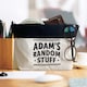 image 3 of Pre-personalised Top Bloke Storage Pouch Gift For Tools Bits and Pieces - Choose From Over 60 Names and Titles - Adam | Grey
