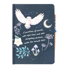 Something Different Night Owl Sodalite Diary And Pen - Navy/Gold - One Size
