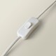 image 5 of ValueLights Beau White Confetti Glass Table Lamp