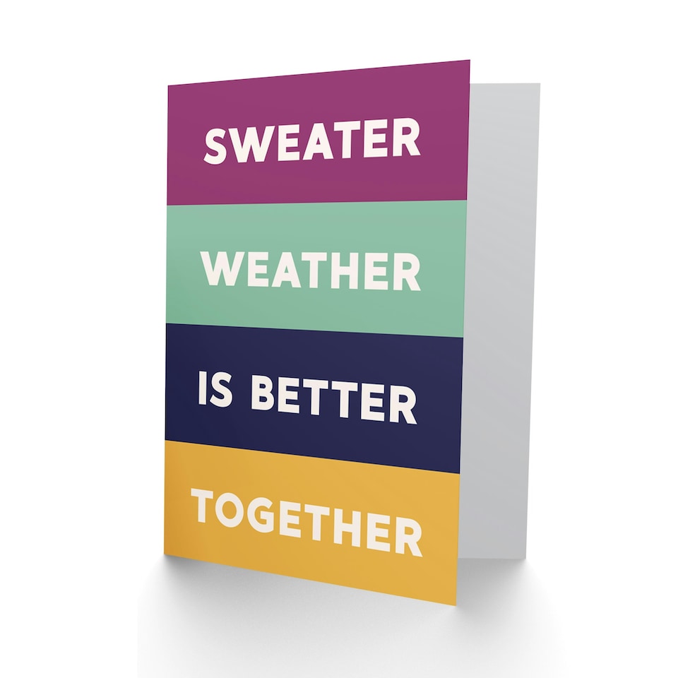 image 1 of Sweater Weather Together Christmas Card