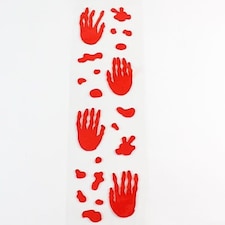 Bloody Hands Halloween Gel Stickers Decoration