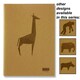 image 1 of A4 80 Pages 110gsm Animalia Design Kraft Sketch Book by Icon Art