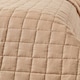 image 5 of Homescapes Cotton Quilted Reversible Bedspread Chocolate Mink Brown - 150 x 200 cm | Brown