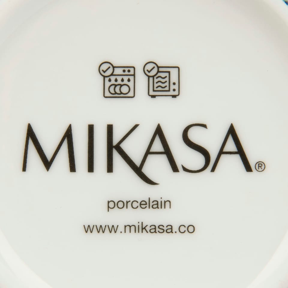 image 1 of Mikasa Clovelly Porcelain 330ml Seafoam Green Conical Mug Blue
