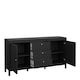 image 5 of Madrid Sideboard 2 Doors 3 Drawers in Matt Black