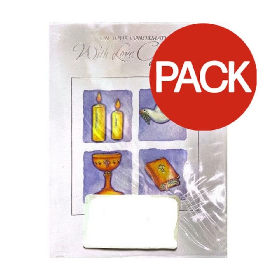 Simon Elvin With Love Grandson Confirmation Greetings Card (Pack of 12) - Multicoloured - One Size