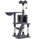 image 1 of Yaheetech 136.5 cm Tall Multilevel Cat Tree Condo Dark Grey