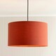 image 3 of ValueLights Reni Large Rust Lamp Shade & Bulb Orange