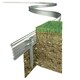 image 2 of Swift Edge Garden Edging - Lawns, Borders, Pathways, Plots, Flowerbeds, Landscaping - Aluminium 100mm tall - 6m pack - Natural
