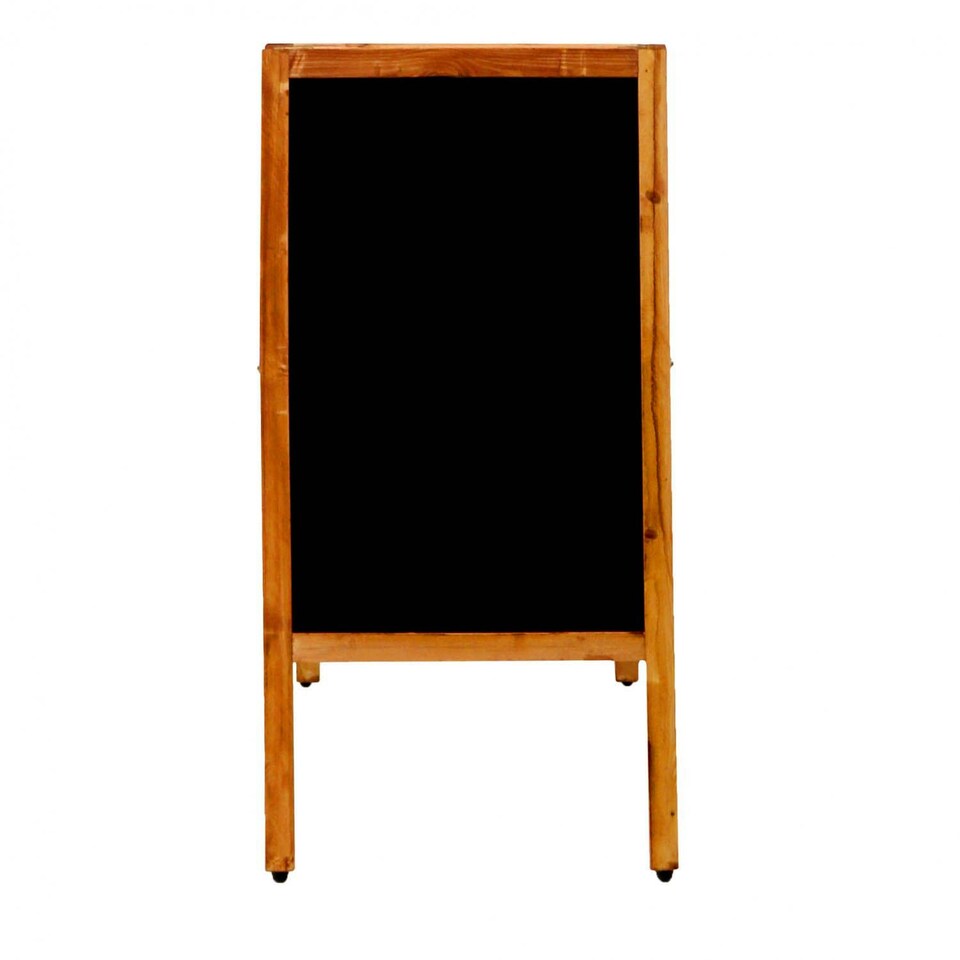 image 1 of Wooden Chalkboard Blackboard Pavement Display Sign A-Board