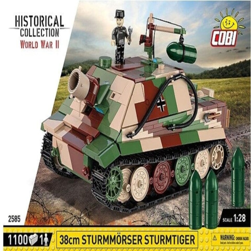 image 1 of Sturmmorser Tiger "Sturmtiger" brick tank model - COBI-2585 - 1100 bricks