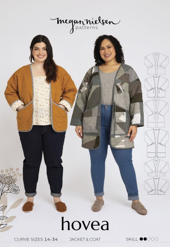 Megan Nielsen Hovea Jacket & Coat Paper Sewing Pattern â Womenâs Coats & Jackets, Sizes 14â34, Intermediate