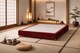 image 2 of Japanese Style Low Divan Base 6FT Superking Maroon Plush Velvet
