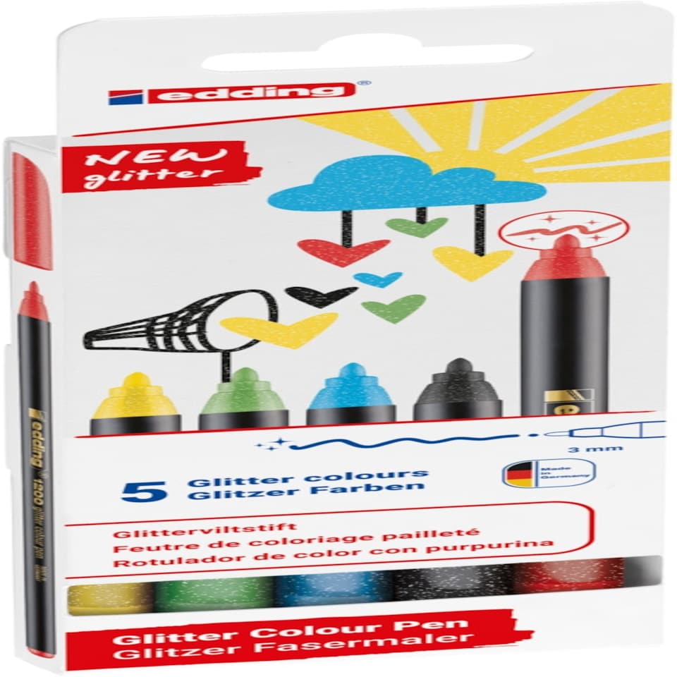 edding 1200 glitter pens - Multicoloured