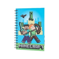 Minecraft Steve A5 Wirebound Notebook - Multicoloured - One Size