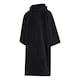 image 3 of Towel City Unisex Adult Poncho - Black - One Size