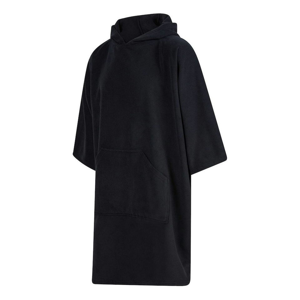 image 1 of Towel City Unisex Adult Poncho - Black - One Size