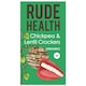 image 1 of Organic Chickpea & Lentil Crackers 120g (Rude Health) | Multi