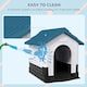 image 4 of PawHut Dog Kennel for Outside, for M and L Dogs, 101 x 88 x 99cm, Blue