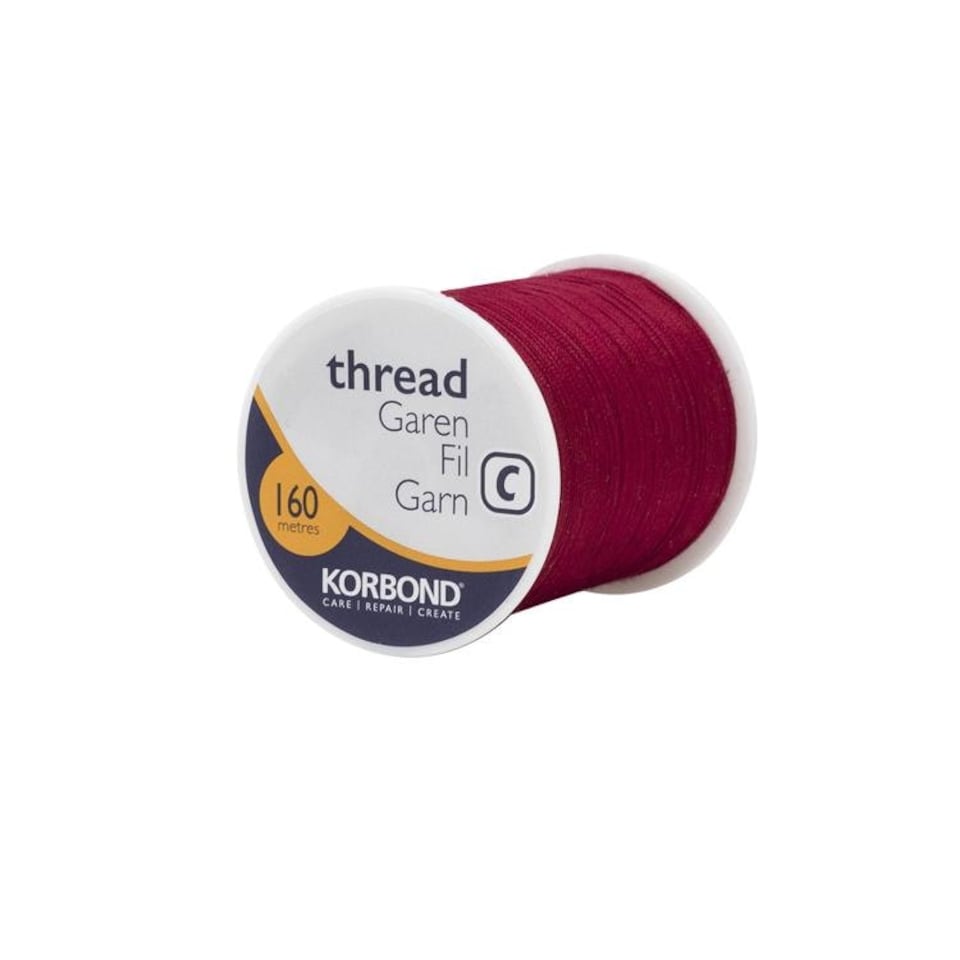 Korbond Polyester Thread Atom Red 160m - One Colour - One Size