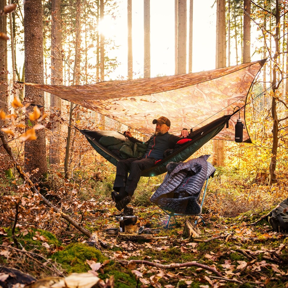 image 1 of Amazonas Camping Hammock Rain Tarp – Traveller Forest