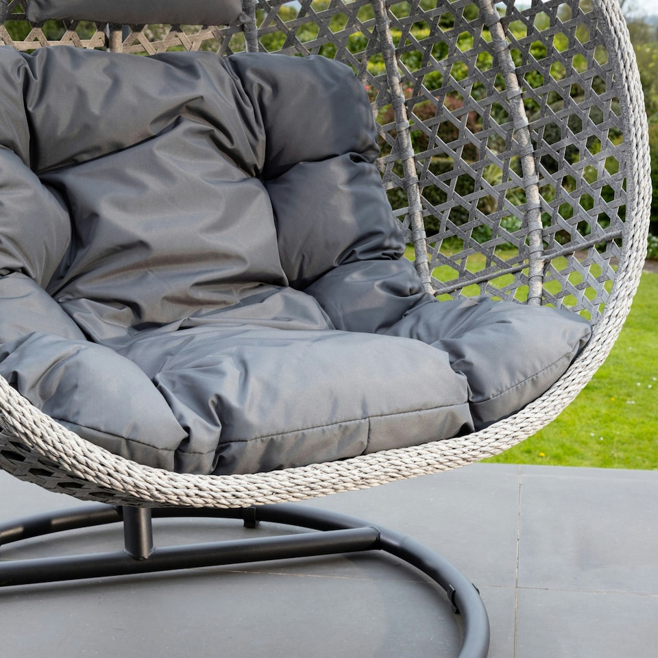 image 1 of Oakley Swing Chair - Dark Grey