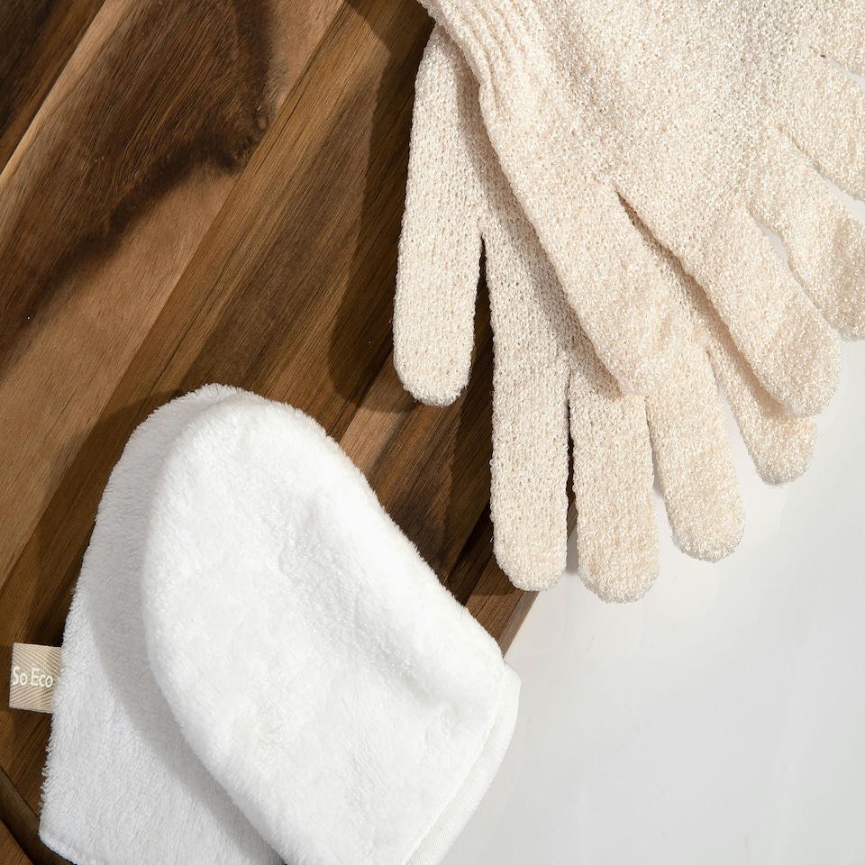 image 1 of So Eco Exfoliating Gloves and Facial Buffing Pads