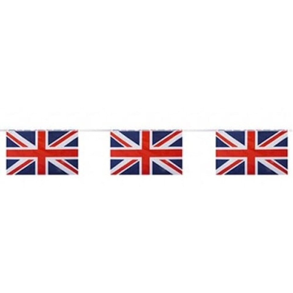 Union Jack Fabric Flag Bunting 185m (50 x 3.7m)