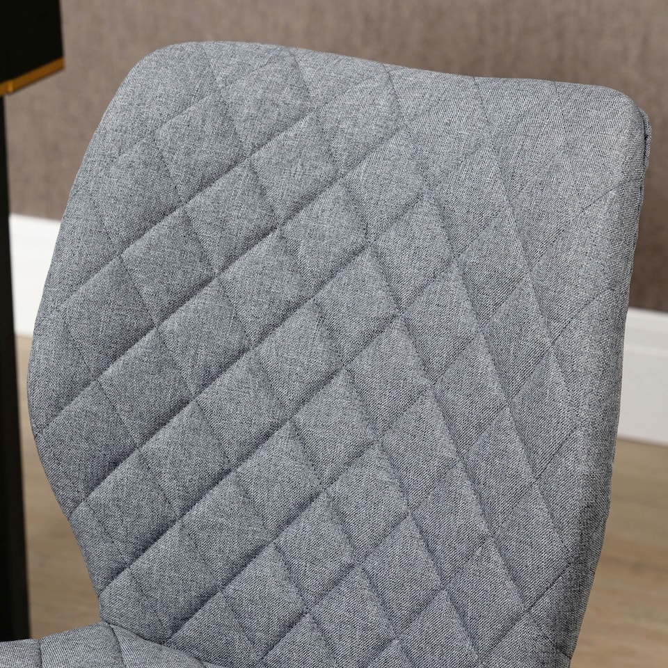 image 1 of Vinsetto 360° Swivel Office Chair Mid Back Computer Chair with Wheels, Grey