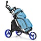 image 6 of COSTWAY 3 Wheel Golf Push Cart Folding Golf Holder Blue