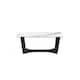 image 2 of Pure White Marble Coffee Table | White | White