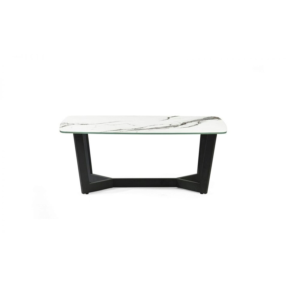 image 1 of Pure White Marble Coffee Table | White | White