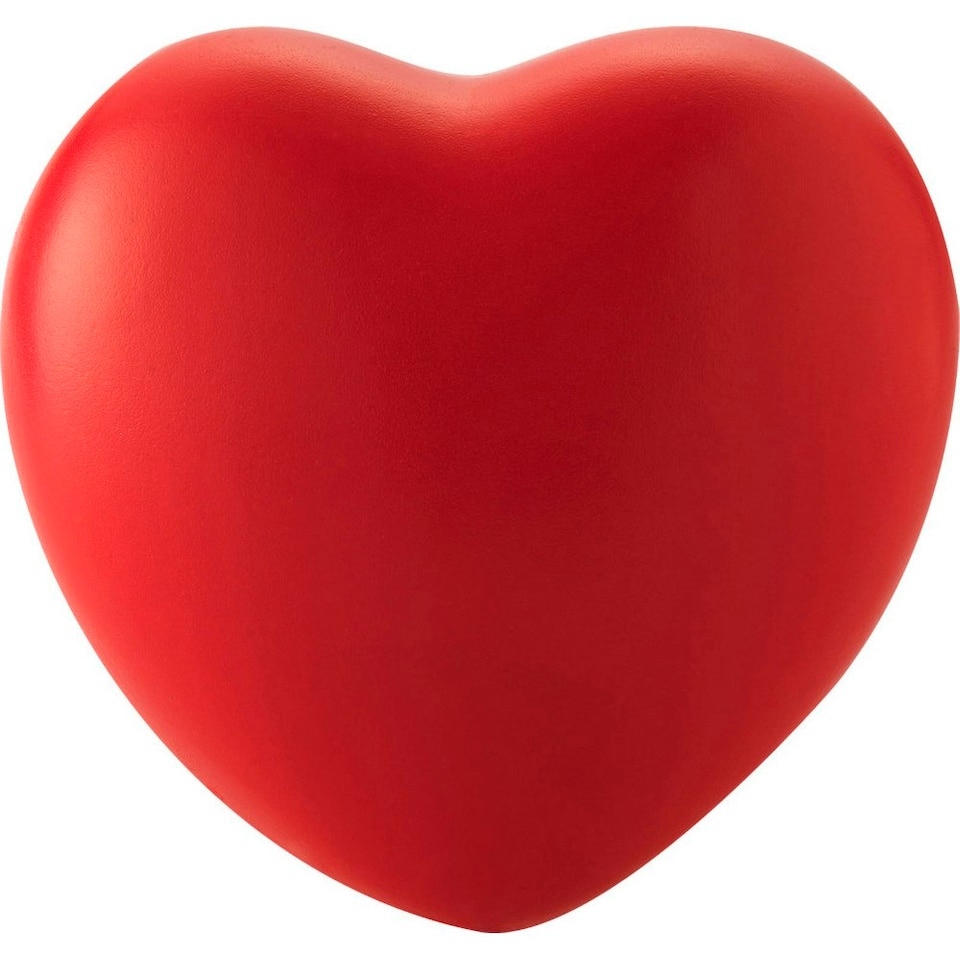 image 1 of Bullet Heart Shaped Stress Reliever - Red - 7 x 7 x 4.5 cm