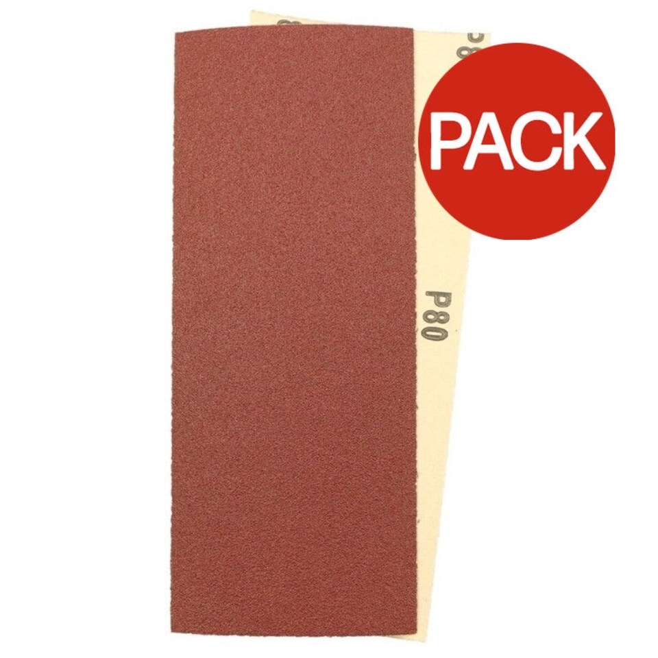 image 1 of Abracs Clamped Clamped Sander Sheets (Pack of 10) - Red - One Size