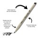 image 3 of Artline Supreme Brush Pens Assorted 7 Pack Brown | Brown, Pale Brown, Light Brown, Olive, Pale Grey, Grey Purple