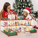 image 2 of Christmas Doll House Playset - 3D DIY Two-Story Dream Home with Accessories & Garden Holiday Gift for Kids Ages 3 plus