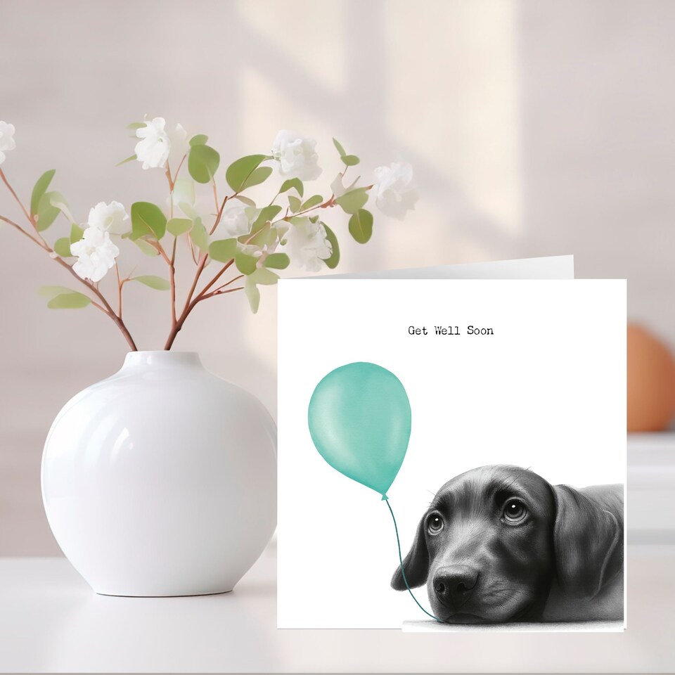image 1 of Get Well Soon Labrador Card