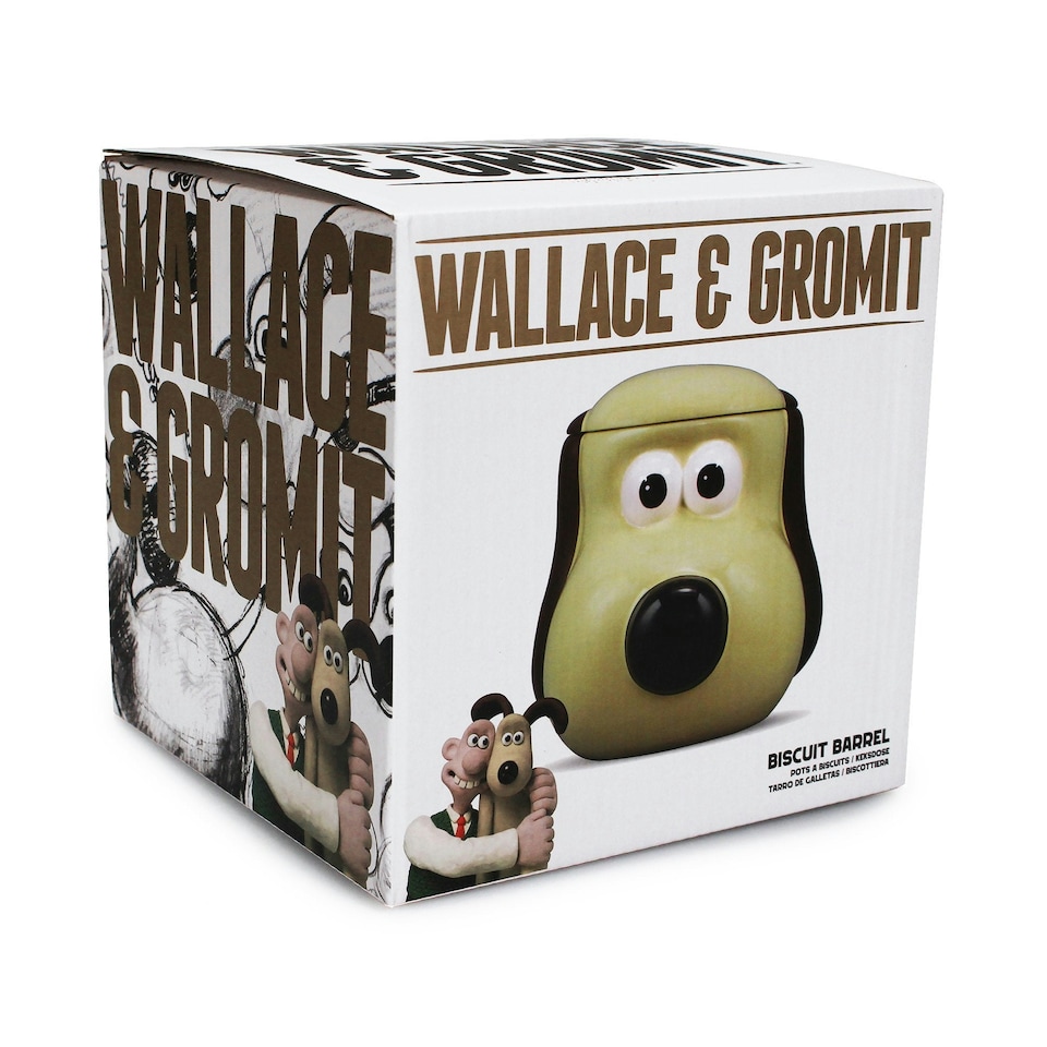 image 1 of Cookie Jar Ceramic Boxed (16cm) - Wallace & Gromit (Gromit)