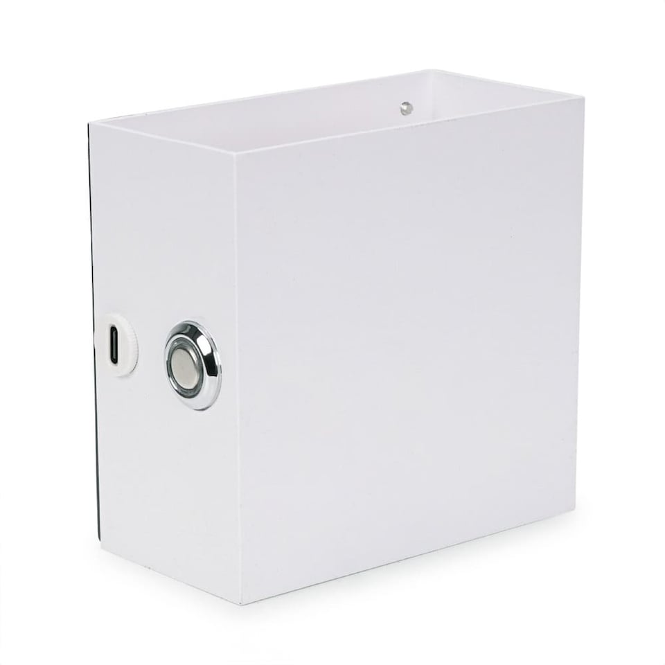 image 1 of ValueLights Marx Pair of White Magnetic Wall Lights Touch Lamp | White