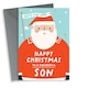 image 1 of Cute Christmas Card - Santa - Wonderful Son
