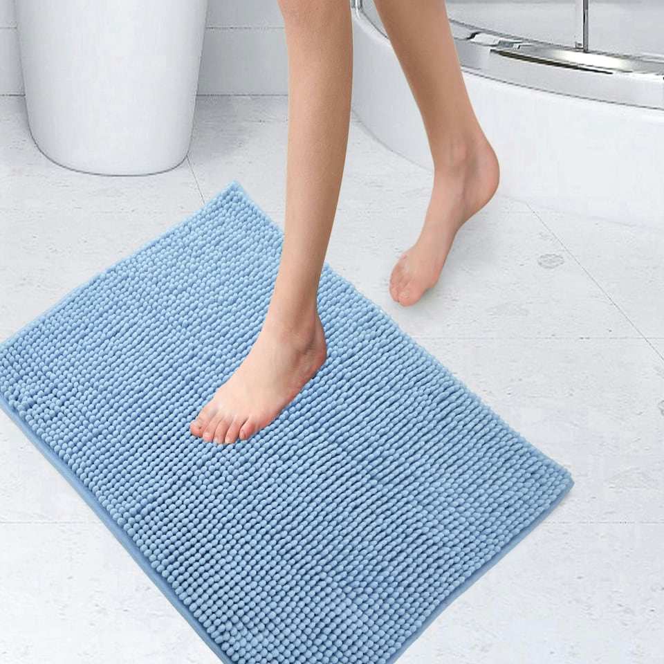 image 1 of Noodle Shower Mat Bluebell