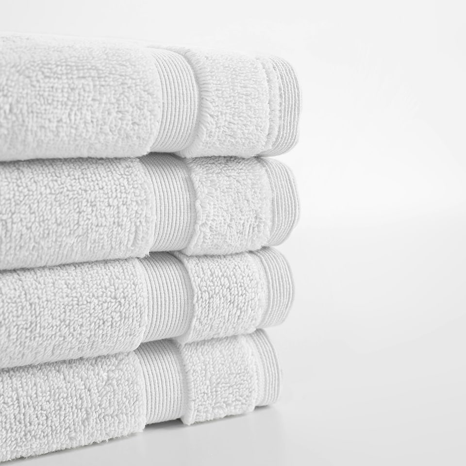 image 1 of Martex 100% Cotton Face Cloth (Pack of 4) - White White | White | Face cloth